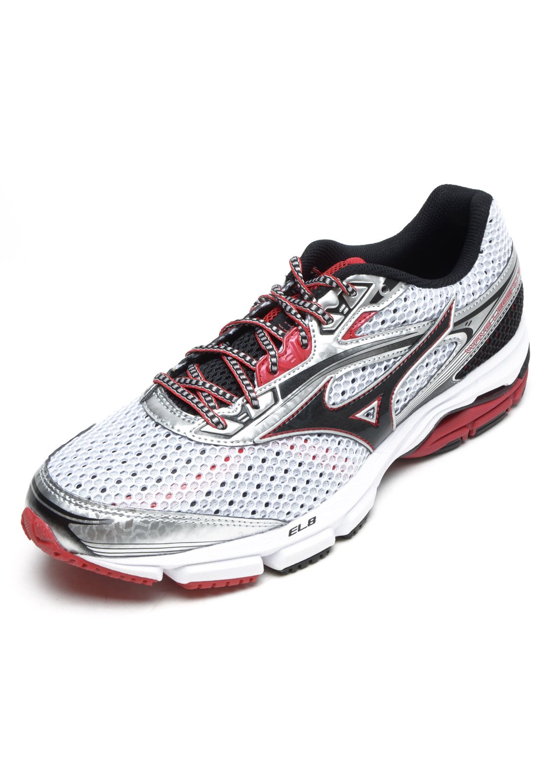 Mizuno wave 2025 branco e vermelho