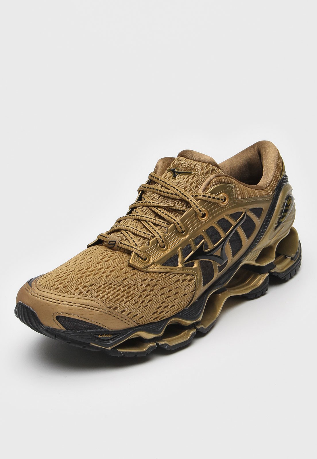 Mizuno wave prophecy 6 preto 2024 e dourado