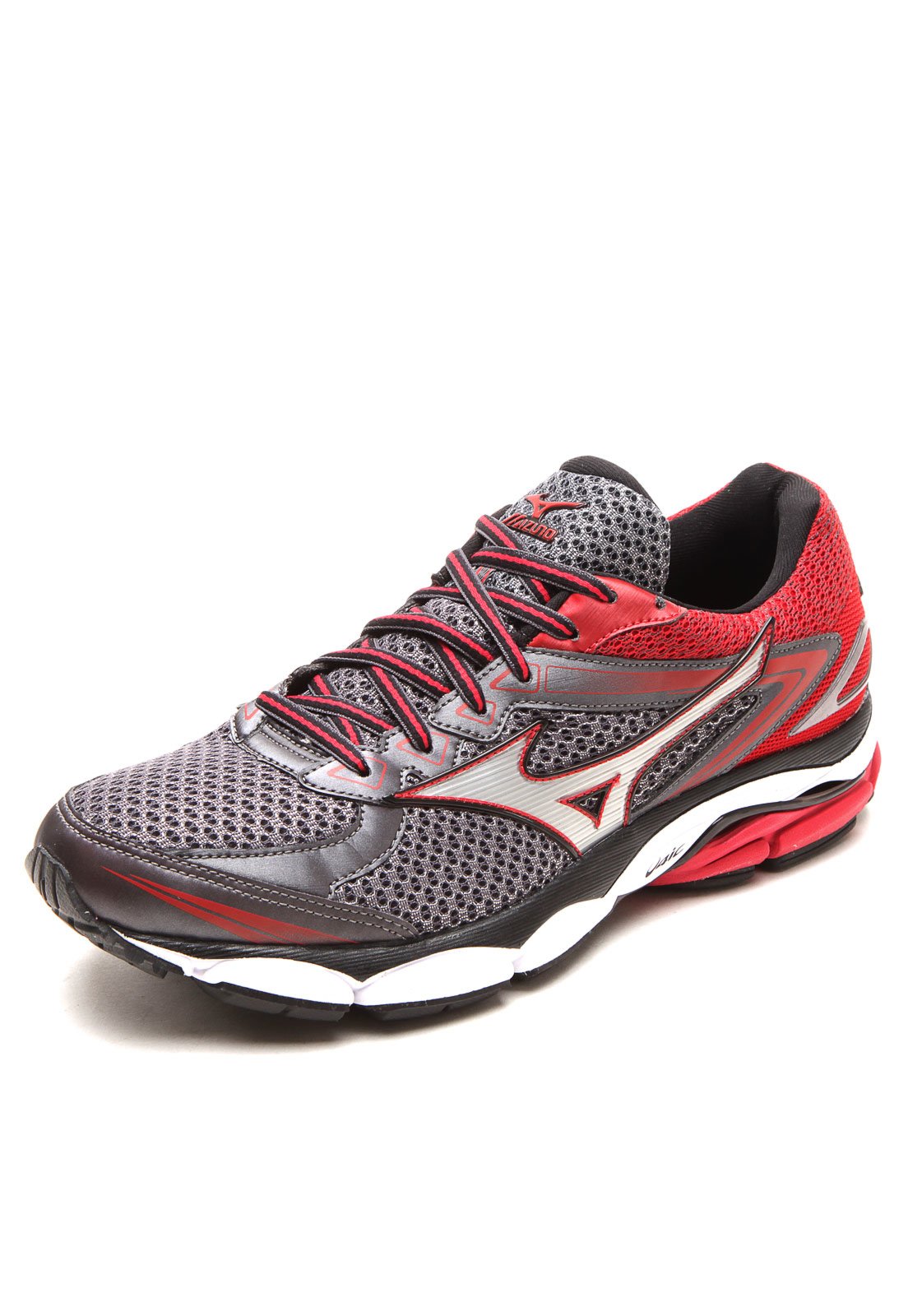 Mizuno vermelho e sales cinza