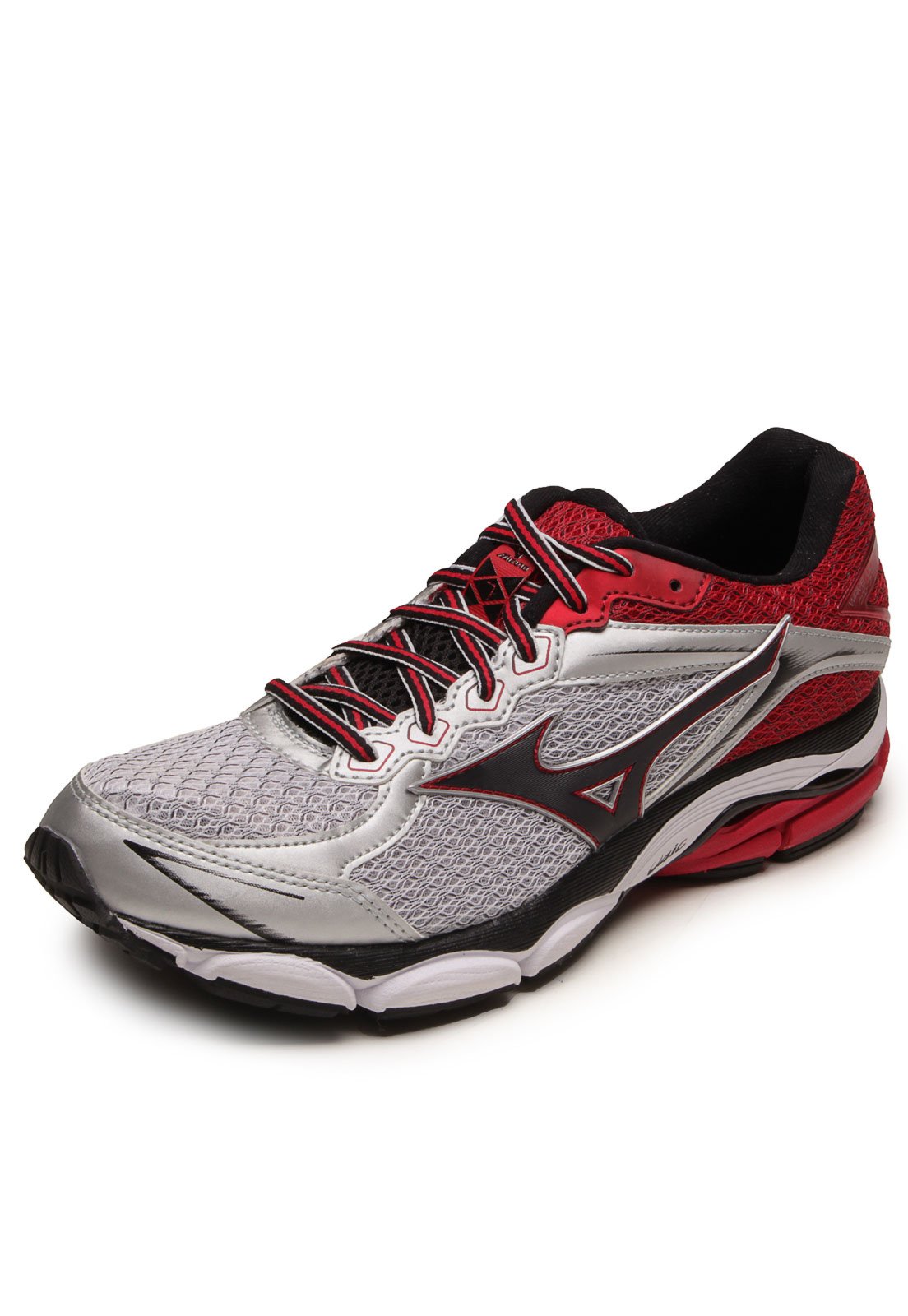 Mizuno cinza hot sale e vermelho