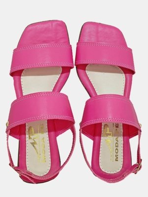 Sandália Rasteira Feminina Moda Pé 01 Pink