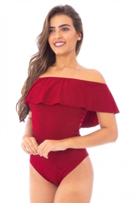 Body Moda Vicio Ciganinha Vermelho Menor preço em Body Moda Vicio Ciganinha Vermelho