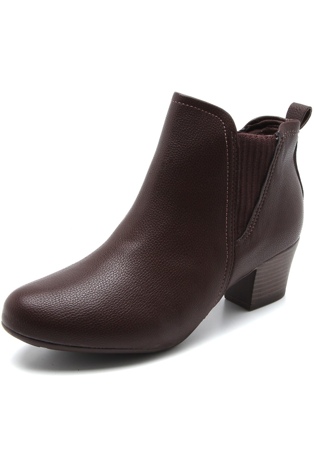 bota chelsea modare lisa marrom