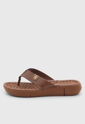 Chinelo Feminino Modare Logo Marrom