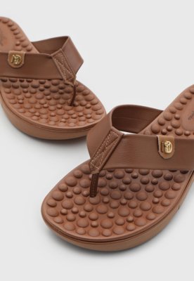 Chinelo Feminino Modare Logo Marrom