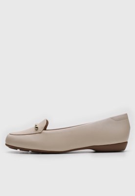 Mocassim Flat Modare Liso Off-White