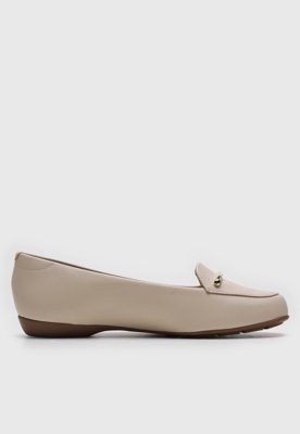 Mocassim Flat Modare Liso Off-White