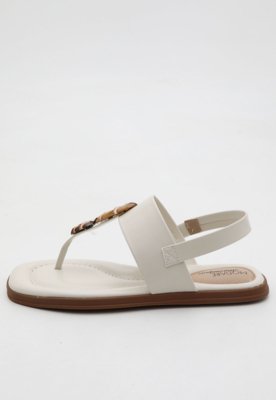 Rasteira Feminina Modare Corrente Off-White