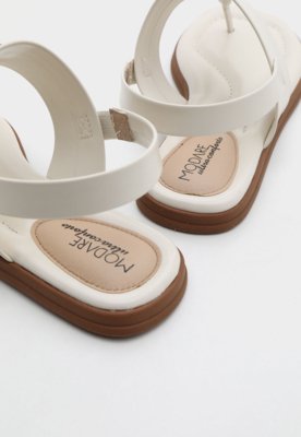 Rasteira Feminina Modare Corrente Off-White