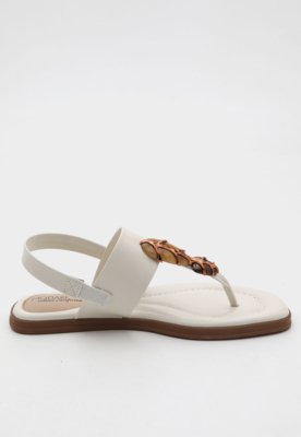 Rasteira Feminina Modare Corrente Off-White