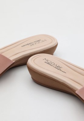 Rasteira Feminina Modare Detalhe Corrente Rosa