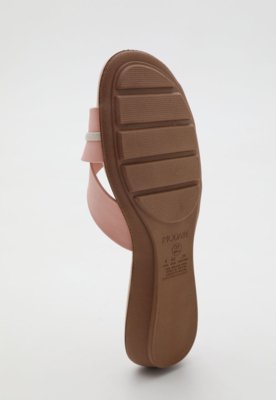 Rasteira Feminina Modare Detalhe Corrente Rosa