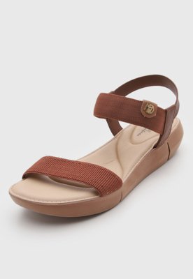 Rasteira Feminina Modare Fechada Textil Marrom