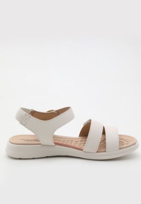 Rasteira Feminina Modare Fechada Tiras Cruzadas Off-White