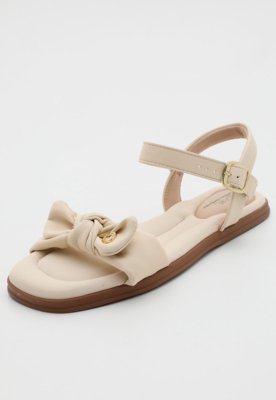 Rasteira Feminina Modare Laço Off-White