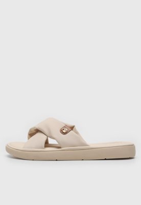 Rasteira Slide Modare Tira Cruzada Off-White