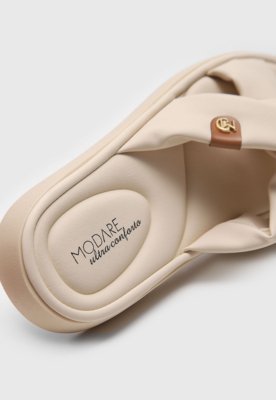 Rasteira Slide Modare Tira Cruzada Off-White