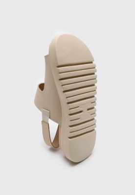 Sandália Flatform Modare Fivelas Off-White