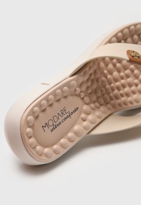 Sandália Modare Logo Off-White