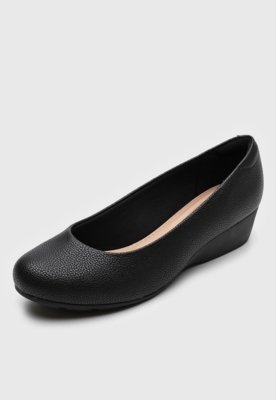 Scarpin Modare Anabela Preto
