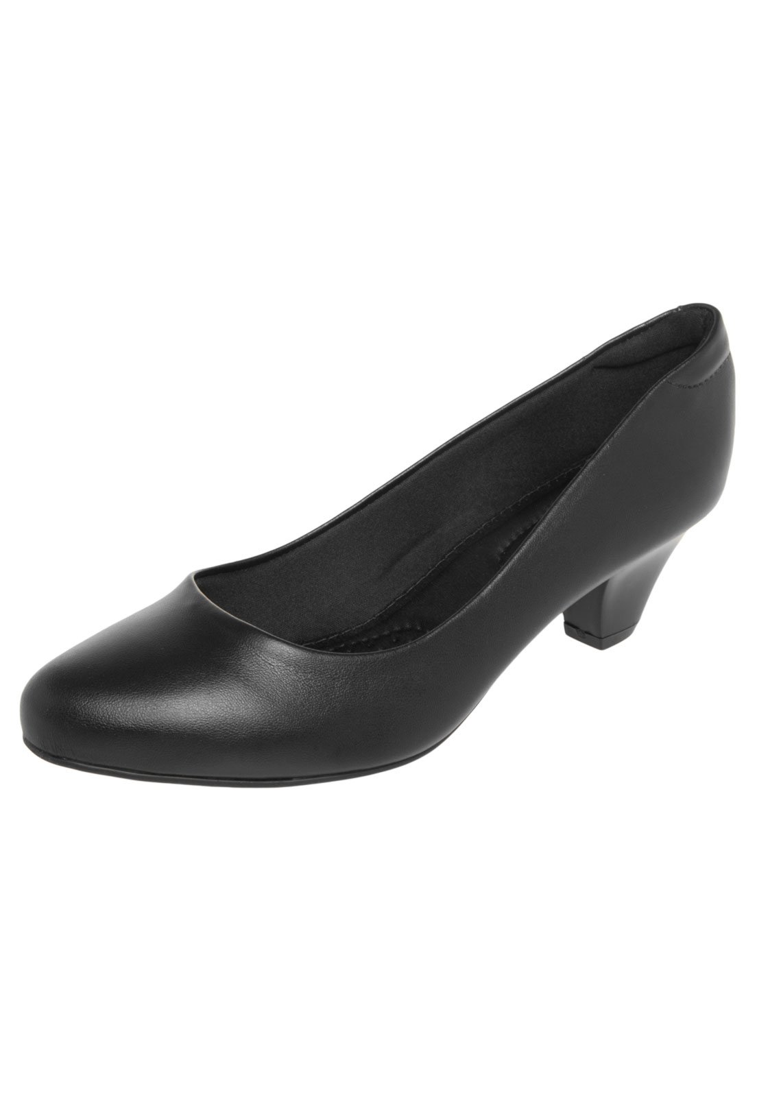 sapato feminino preto liso
