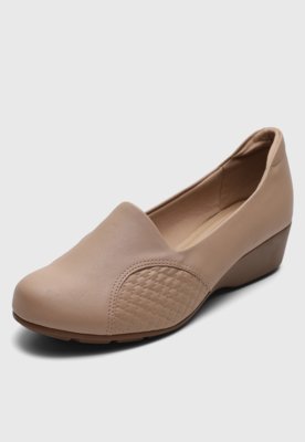 Scarpin Modare Recortes Bege