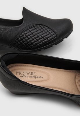 Scarpin Modare Recortes Preto