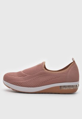 Slip On Modare Texturizado Rosa
