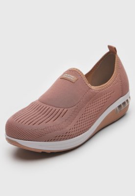 Slip On Modare Texturizado Rosa