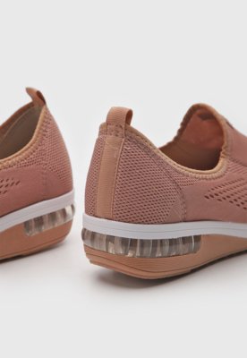 Slip On Modare Texturizado Rosa