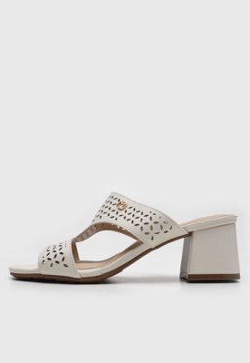 Tamanco Modare Laser cut Off-White