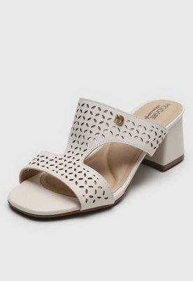 Tamanco Modare Laser cut Off-White