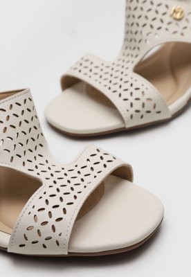 Tamanco Modare Laser cut Off-White
