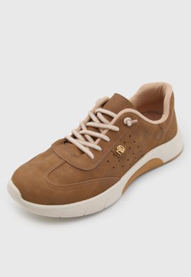 Tênis Feminino Modare Cadarço Marrom