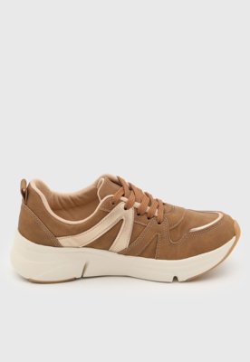 Tênis Feminino Modare Cadarço Marrom