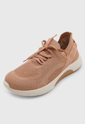 Tênis Feminino Modare Cadarço Têxtil Nude