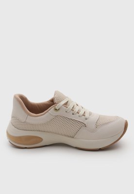 Tênis Feminino Modare Cadarço Têxtil Off-White