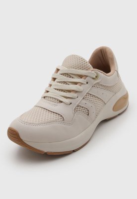 Tênis Feminino Modare Cadarço Têxtil Off-White