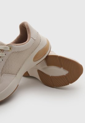 Tênis Feminino Modare Cadarço Têxtil Off-White