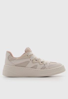 Tênis Feminino Modare Plataforma Têxtil Off-White