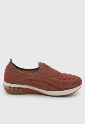 Tênis Feminino Modare Slip On Textil Marrom