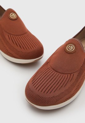 Tênis Feminino Modare Slip On Textil Marrom