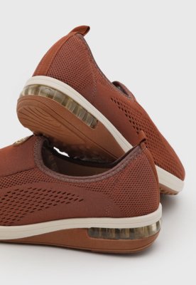 Tênis Feminino Modare Slip On Textil Marrom