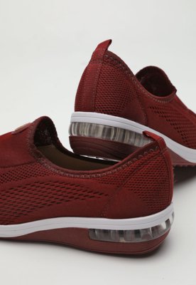 Tênis Slip On Modare Texturizado Vinho
