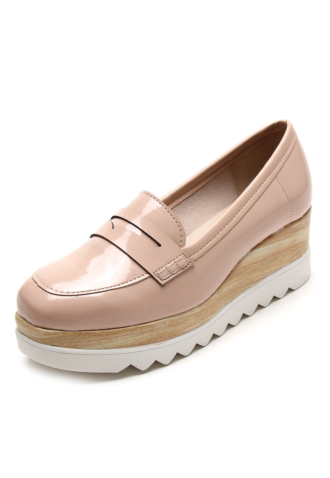 mocassim feminino plataforma