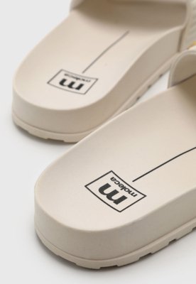 Rasteira Feminina Moleca Pins Bege