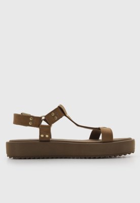 Rasteira Feminina Moleca Plataforma Verde