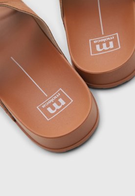 Rasteira Feminina Moleca Tiras Fivela Marrom
