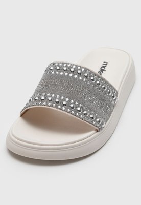 Rasteira Slide Moleca Hotfix Off-White