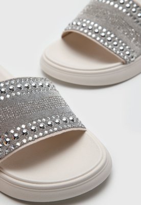 Rasteira Slide Moleca Hotfix Off-White